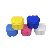 1PCS Colors Denture Bath Case Cup Box Holder Storage Soak Container for Travel
