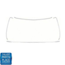 1975-81 Camaro Firebird Rear Window Trim Chrome Molding Kit 4 Piece