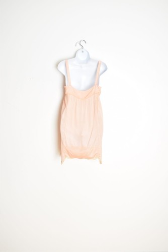 vintage 20s silk lingerie romper peach pink step in slip chemise teddy flapper M - Picture 5 of 7
