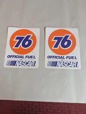 UNION 76 RACING FUEL UNOCAL NASCAR RACING DECAL STICKER PACKAGE OF 2