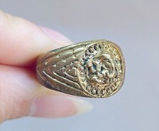 Ring Ganesh Holy Merit Buddha Amulet Wealth Thai Rare Talisman Size US 7  #R029