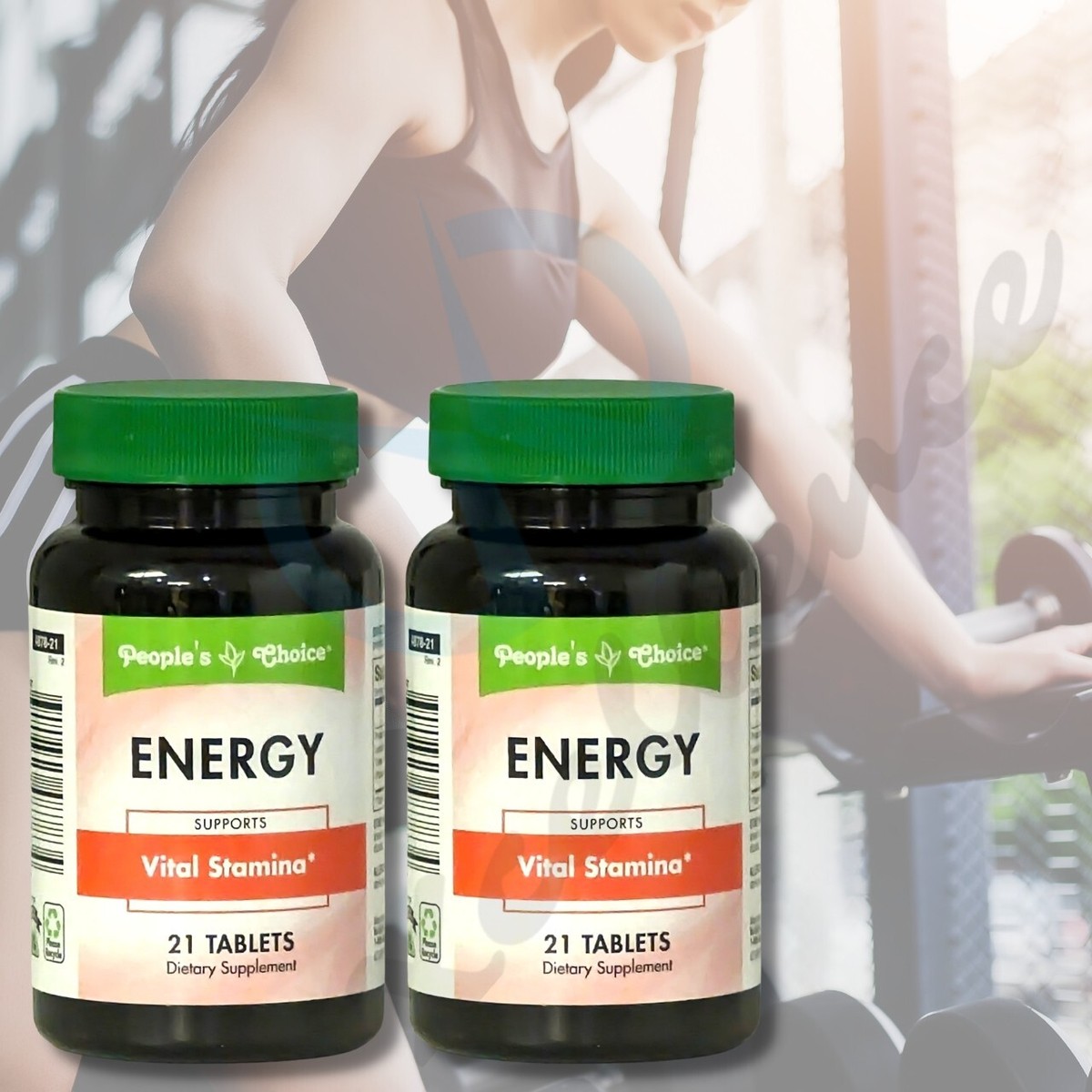 People's Choice Energy Supports Vital Stamina, 2 Bottles, 42