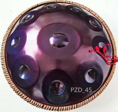 432Hz D Minor 10 Notes Handpan Steel Tongue Drum Massive Percussion Hand Drum