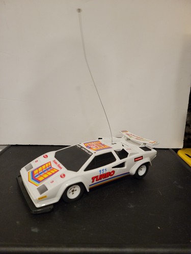 Vintage Radio Shack RC Turbo Racer 27 Lamborghini 27MHz OVP keine Steuerung - Bild 2 von 17