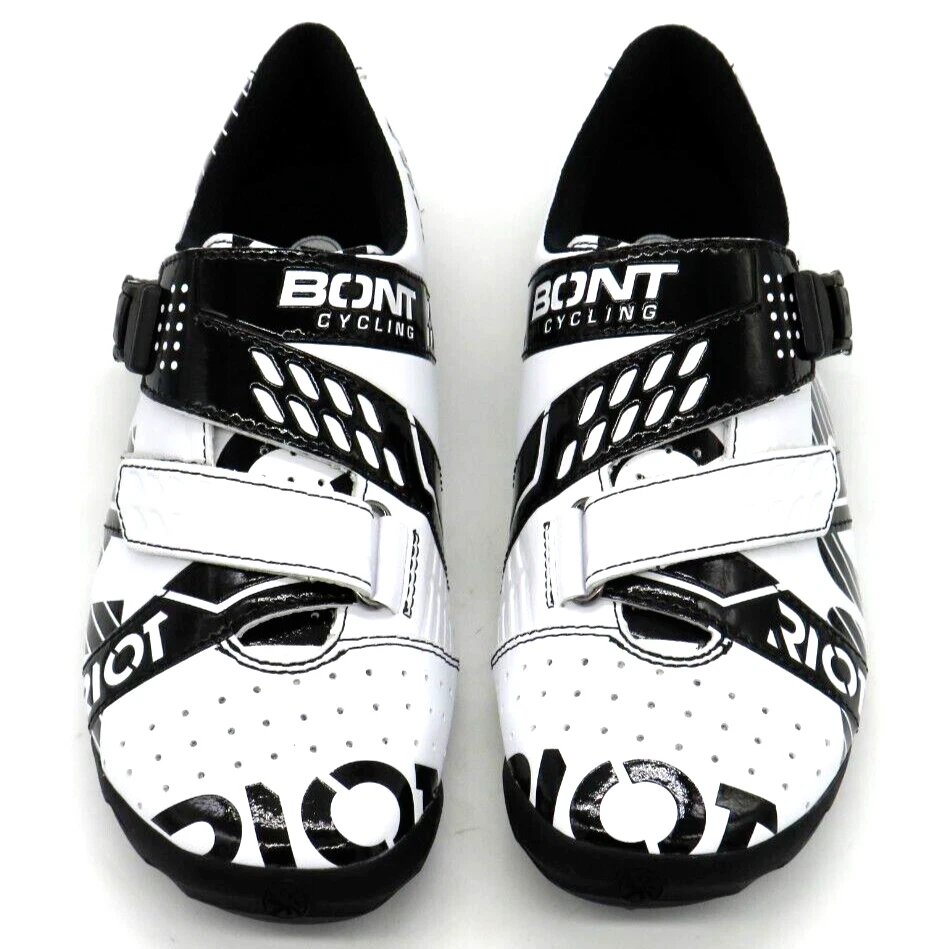 Bont Cycling Shoes Riot Buckle Closure White Black UK7.5 EU42 26cm