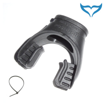 Poseidon Mundstück Xstream Air 2.Stufe schwarz Spannband Cyklon Atemregler xtrem