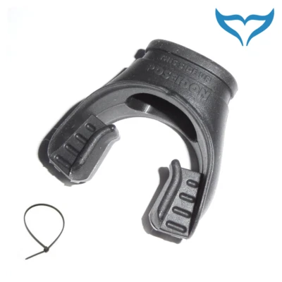 Poseidon Mundstück Xstream Air 2.Stufe schwarz Spannband Cyklon Atemregler xtrem