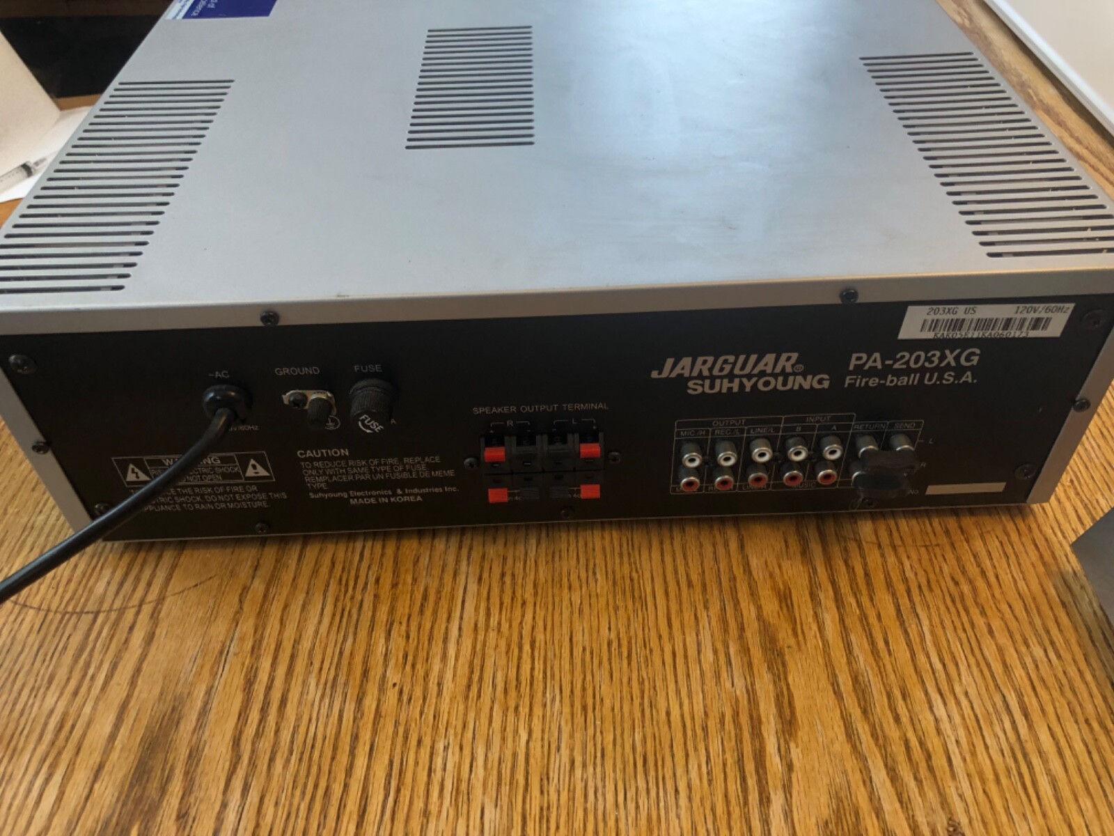 JARGUAR SUHYOUNG STEREO MIXING KARAOKE AMPLIFIER PA203XG eBay