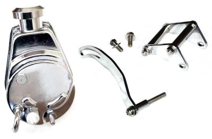 BBC SBC Chevy Chrome Saginaw 5/8 Key Way Style Power Steering Pump 350 454 V8 BBC SBC Chevy Chrome Saginaw 5/8 Key Way Style Power Steering Pump 350 454 V8