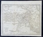1795 Aaron Arrowsmith Original Antique Map of Turkey in Asia - Persia to Greece