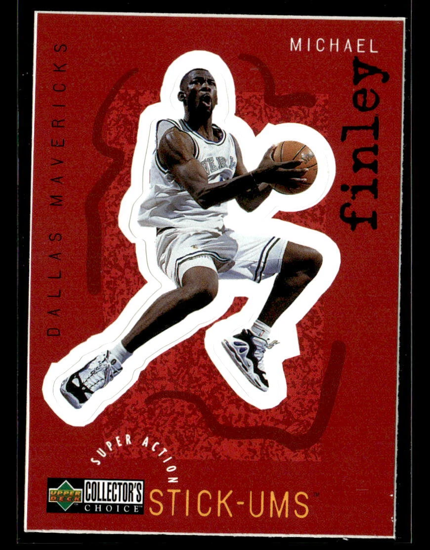 Michael Finley 1997-98 Collector's Choice #S6 Super Action Stick 'Ums Mavericks