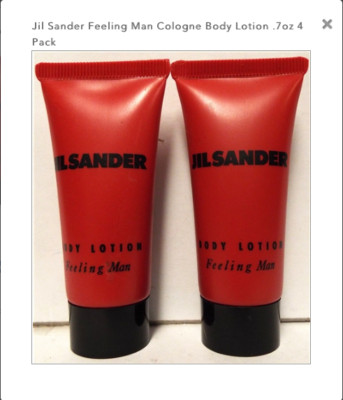 ( 4 ) Feeling Man by Jil Sander Body Lotion   .7oz 
