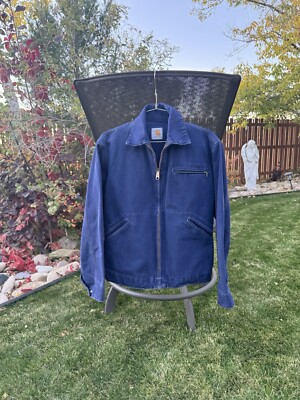 VTG Carhartt JU1202 Detroit UNLINED SMALL Blue Jacket ~ s m VTG Carhartt JU1202 Detroit UNLINED SMALL Blue Jacket ~ s m