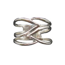 Stylish Plain Sterling Silver Ring Genuine Solid Stamped 925 Empress R002057