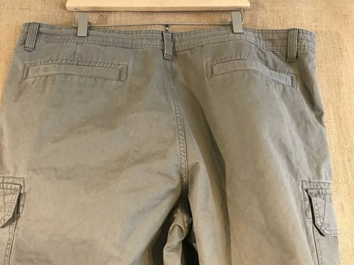 NWT Guide Series men’s flat front solid cargo brindle short size 46 x 11” zip fl - Picture 3 of 9