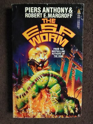 THE E.S.P. WORM by PIERS ANTHONY AND ROBERT MARGROFF PAPERBACK BOOK