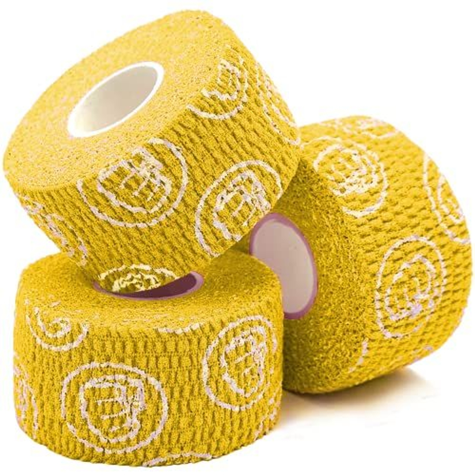 Weightlifting Hook Grip Tape - Bulk 3 Pack (23ft Per Roll) - Yellow