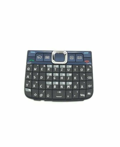Genuine Nokia E63 A-Cover Front Top Bowl + Keypat Keypat Black Black NEW - Picture 2 of 2