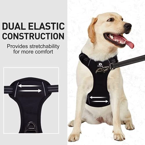 Dog Harness for Large Dogs No Pull with Handle 2 X-Large (Pack of 1) Black