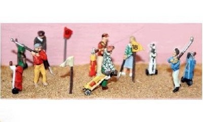 LANGLEY MODELS F135p OO SCALE 6 Picnic-lounging figures Painted
