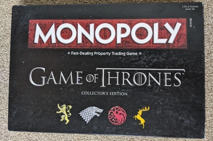 MONOPOLY GAME OF THRONES Board Game COLLECTORS EDITION COMPLETE