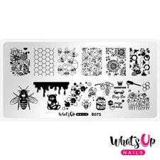 Whats Up Nails B075 Somewhere in Bee-tween Stamping Plate for  Stamped Nail Art
