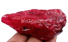 Natural DYED 453.00 Ct Certified African Red Ruby Rough Gemstone 5JJF