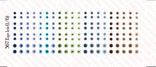 1/6 Custom Waterslide Decals Eye Iris / Pupils for Detailing 1/6 Action Figures