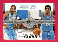 Carmelo Anthony/Andre Miller 2003-04 SP Authentic SPGU Authentic Jersey 31/50