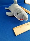 Vintage Beanie Baby 1996 Crunch The Shark See Photos Gray Shark