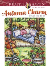 Image of Creative Haven Autumn Charm Coloring Book by Teresa Goodridge - 9780486848518