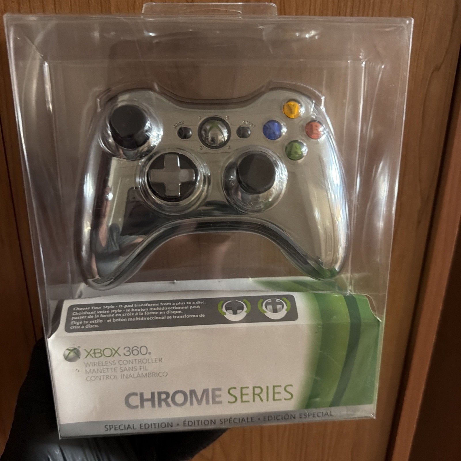 Microsoft Special XBOX 360 Chrome Series Controller Silver New Sealed