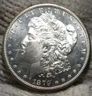 1879-s Morgan Silver Dollar Brilliant Uncirculated Cameo With Mirrors
