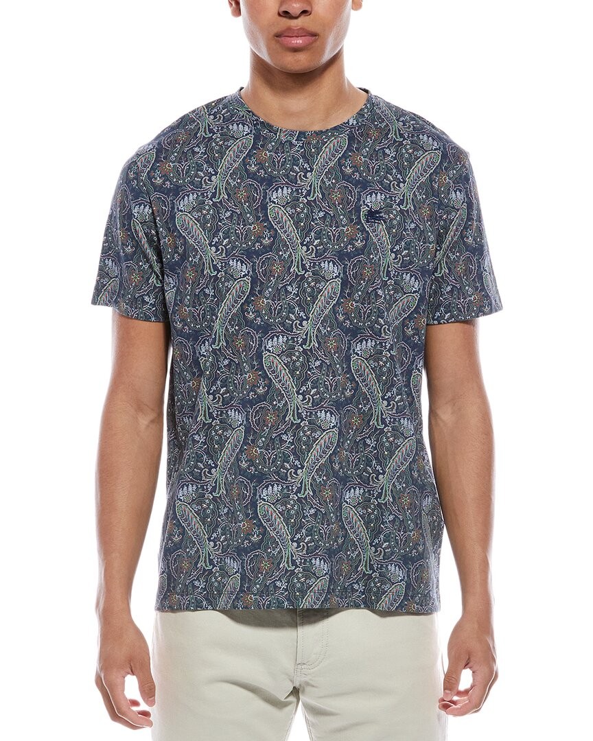 Etro Roma T-Shirt Mens Blue Xxl 34790₽