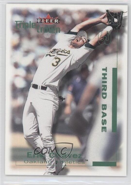 2001 Fleer Triple Crown RBI Green 29/86 Eric Chavez #70 0o9