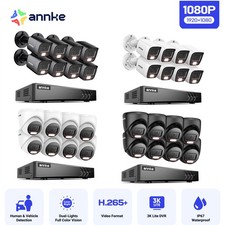 ANNKE 1080p CCTV System 2MP Security Camera 5MP 8CH H.265+ DVR Remote Access Kit
