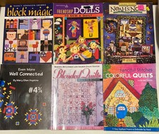 Lot of 6 Quilt Quilting Crafts Hobbies Project Books Paperback Tips  Techniques