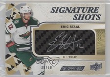 2019-20 Upper Deck Engrained Signature Shots 30/50 Eric Staal #SS-ES Auto 13c1