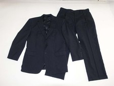 Jos. A. Bank Men's Pinstripe 2 Button Suit Size 44 Regular 36 x 29 Navy Blue 44R