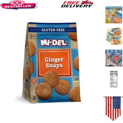Old Fashioned Gluten Free Ginger Snaps - 0g Trans Fat, 8oz Family Treat