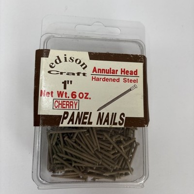 PANEL NAIL 1''  CHERRY Hardened Steel Annular Head 5.8oz  Open Pack Edison