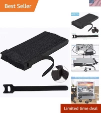 60 PCS 6 Inches Reusable Cable Ties, Adjustable Cord Straps Wire Organizer Co...