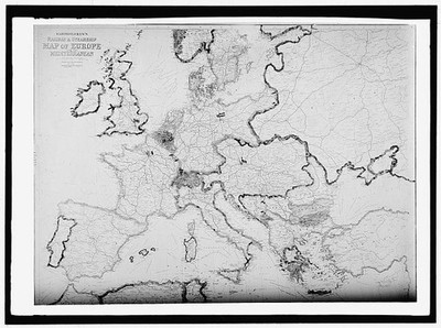 Photo:1913-1917 Map of Europe and Mediterranean Region