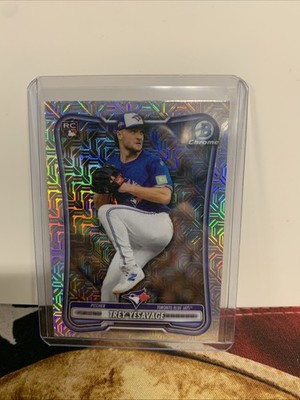 Trey Yesavage 2026 Bowman Chrome Mega Box Mojo Refractor #41 Rookie RC Toronto