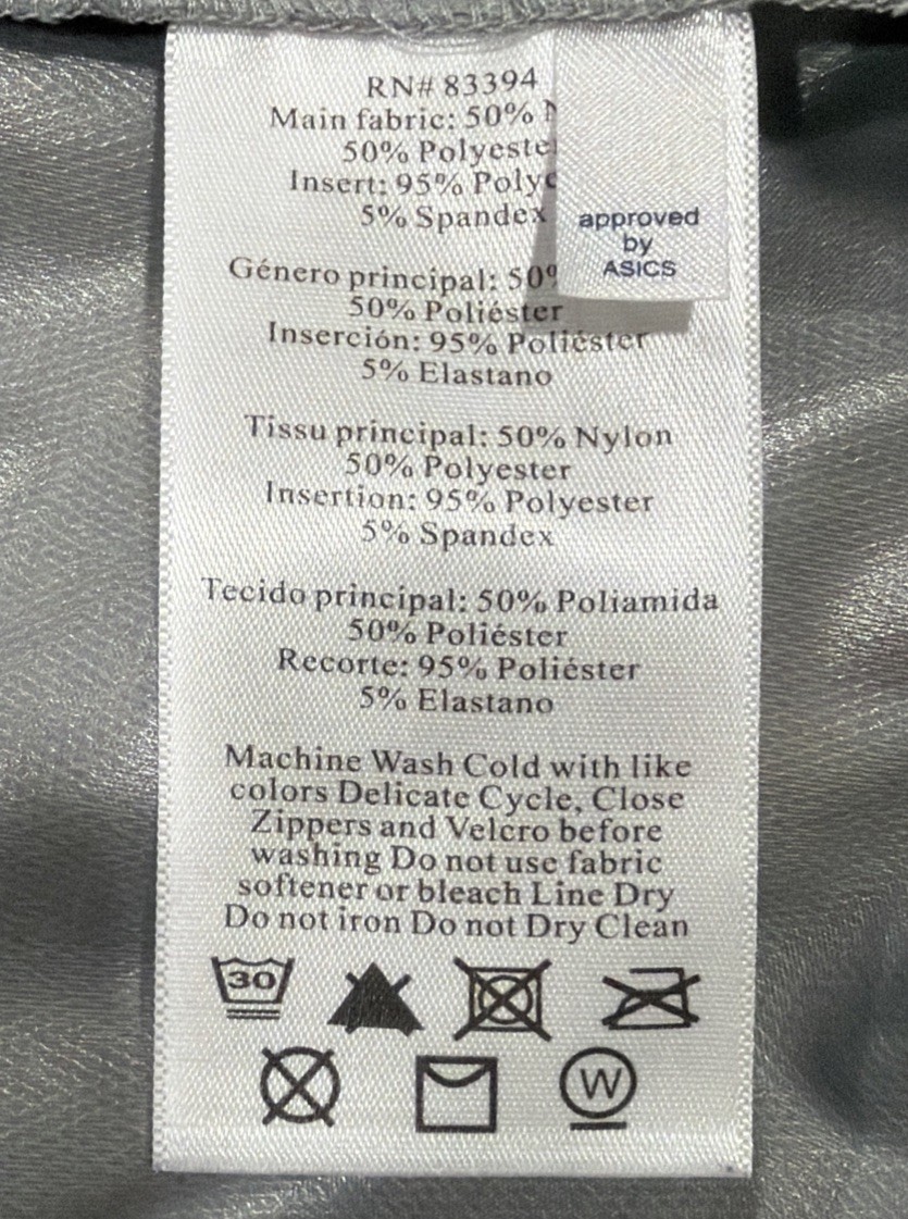 ASICS women’s Zip-up Hooded Running Windbreaker Jacket Water Resist Size L thumbnail 8