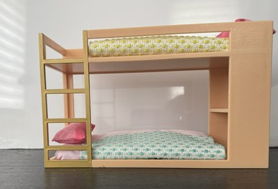 LORI Bunk Bed + Patio Furniture sets for 6-Inch Dolls & Doll House