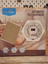 LiveFine Automatic Pill Dispenser, 28-Day  Medication Organizer Open Box