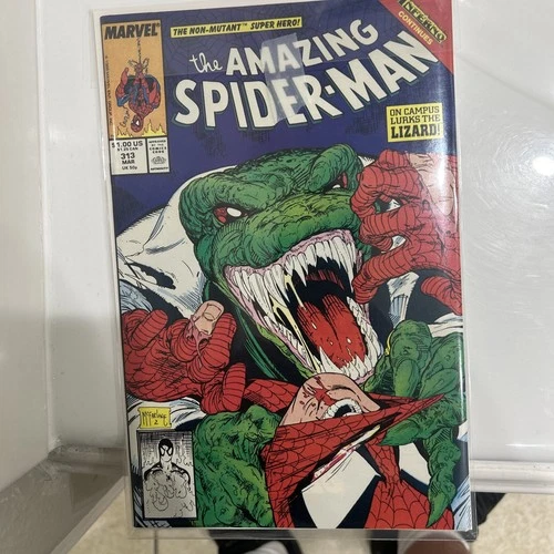 THE AMAZING SPIDER-MAN #313 Marvel 1989 McFarlane LIZARD Cover Unread NM 9.4