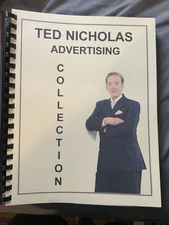 Ted Nicholas Collection Of Print Ads and Salesletters 540 Page Manual Rare OOP