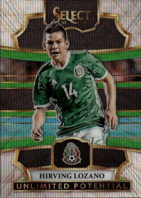 2017-18 Panini Select Hirving Lozano #UP-5 Unlimited Potential Mexico 28O